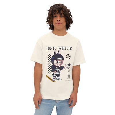 La Bubu Off-White Oversized Boxy Tee Hypebeast Merch | eBay