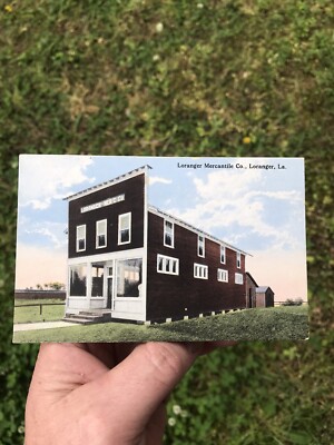 ANTIQUE VINTAGE NICE LORANGER LOUISIANA LA MERCANTILE STORE POSTCARD UNPOSTED