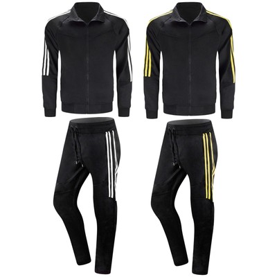 yellow and black jogging suit