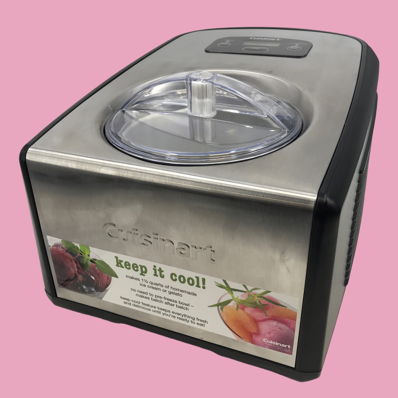 Cuisinart ICE100 Compressor Ice Cream and Gelato Maker BU0084 eBay