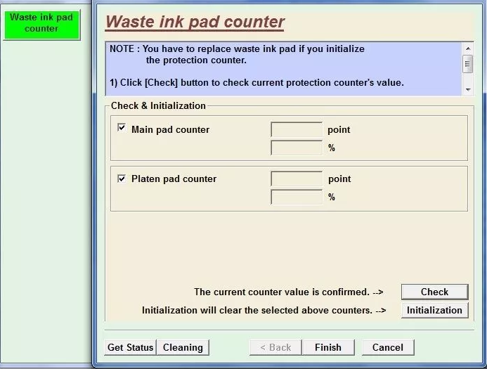 Reset Epson Artisan 837_1Pc, Reset ink pads counter eBay