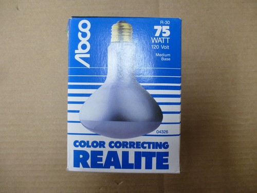 2 Pack Abco 75 W R30 Color Correcting Realite Flood Light Bulbs Like Chromalux