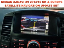 NISSAN XANAVI X9 2014/15 UK & EUROPE SATELLITE NAVIGATION UPDATE SET
