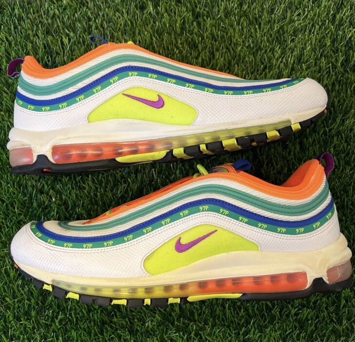 Nike Air Max 97 On Air: London Summer of Love 2019 Size 14 Sneakers  CI1504-100