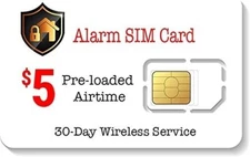 SpeedTalk $5 Alarm SIM Card for 5G 4G LTE GSM Home Security System & GPS Tracker