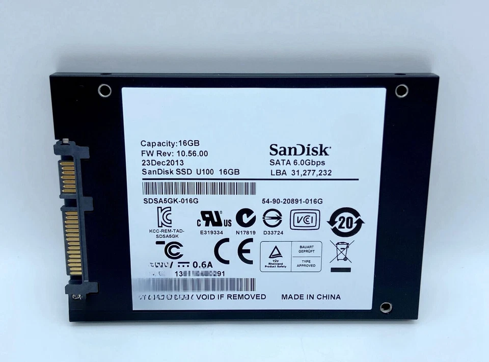 SanDisk SDSA5GK-016G U100  6.0Gbps 16GB SATA 7mm 2.5" Solid State Drive SSD New - Image 2 of 4