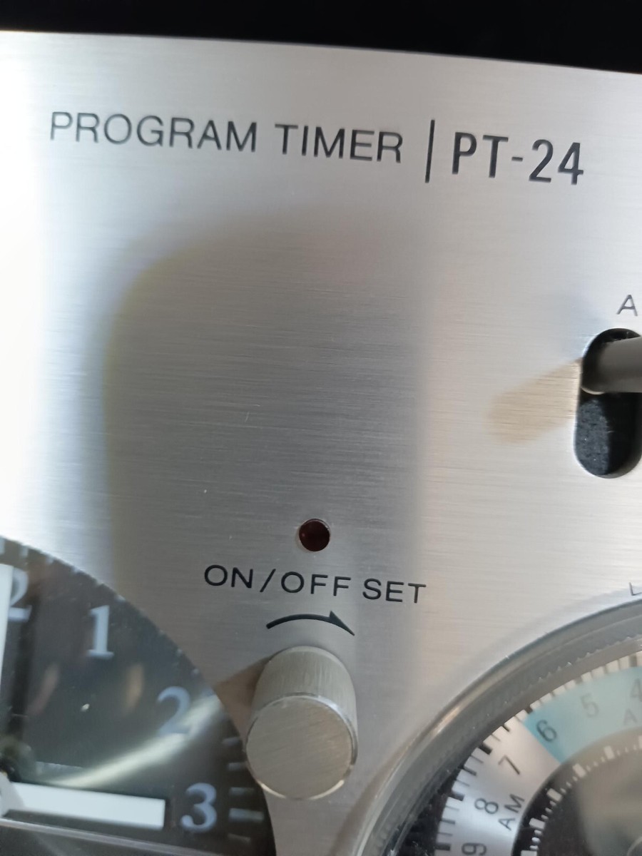 SONY PT24 Program Timer Showa Retro Supports Full 24-Hour Cycle