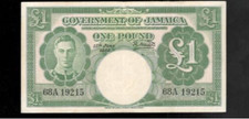 Jamaica, 1950, KGV1, £1 Pound, P-41, CHOICE CRISP EF!