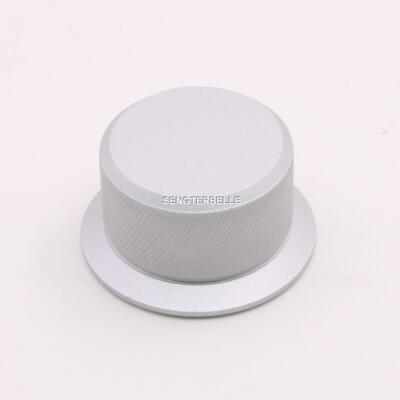 Manopola Di Controllo Del Volume In Alluminio Massiccio  Argento Nero Opaco 32x13mm Per Potenziometro~p147177385 - Foto 5