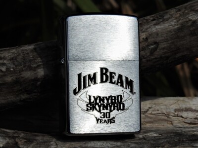 Jim Beam Charlie Nagatani 限定ボトル　新品未開封 Jim Beam Lynyrd Skynyrd 30 Years Zippo Lighter - Vicious Cycle