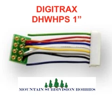 Digitrax DCC DHWHPS 9 pin to 8 pin medium plug short harness 1"  | $5 Offer