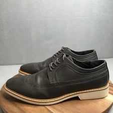 Unlisted by Kenneth Cole Jetson Lace Up Oxford Mens Size 10.5 Dark Gray EUC