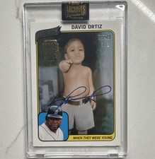 Topps 2010 Archives Sig Series WTWY David Ortiz Auto 1/1 Boston Red Sox