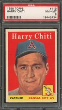 BB - 1958 - TOPPS - #119 - HARRY CHITI - PSA 8 (NM-MT)