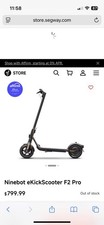 Segway Ninebot F2 Pro Foldable E-Scooter with 34Mi Range and 20MPH Top Speed