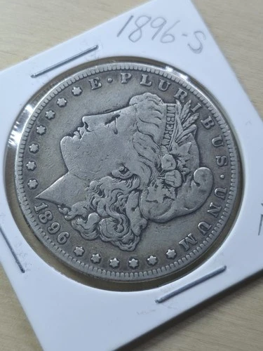 KEY DATE 1896 S Morgan Silver Dollar Very Fine/Extremely Fine