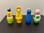 Vintage Fisher Price Little People Sesame Street Lot 4 Bert Bird Cookie Hooper