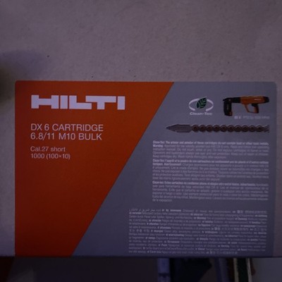 1000Stk. HILTI Clean-Tec Kartuschen Titan für Bolzensetzgerät DX 6 #2229028