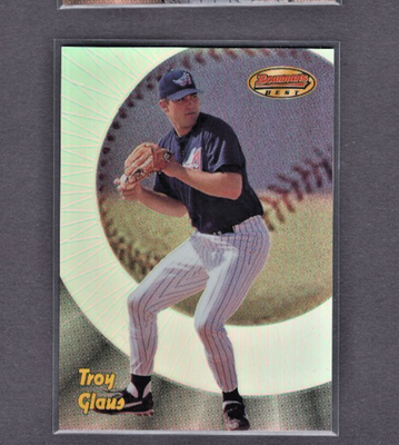 #ad 1998 BOWMAN#x27;S BEST REFRACTOR MISSING SERIAL NUMBER 153 TROY GLAUS ANGELS ROOKIE $99.95