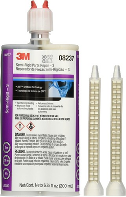 #ad #ad 3M 08237 Semi Rigid Parts Repair 3 Black 200 mL Cartridge $98.95