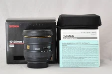 Mint Condition Sigma 10-20mm f/4-5.6 EX DC HSM Wide Angle Zoom Lens for Nikon