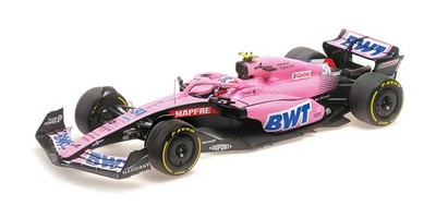 Minichamps 1:18 BWT ALPINE F1 TEAM A522 ESTEBAN OCON BAHRAIN GP 2022 Modellauto