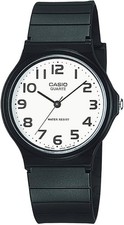 Casio MQ24-7B2LCF Classic Analog Watch, Black Resin, White Dial, Water Resistant