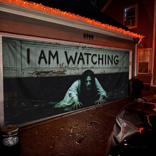 Halloween Scary Garage Door Cover Banner Large 7 X 16 Ft I Female Ghost