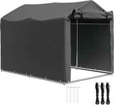 Tenda Garage 2.2X1.6 M Con Ingresso Avvolgibile, Corde E Picchetti, Garage Moto 