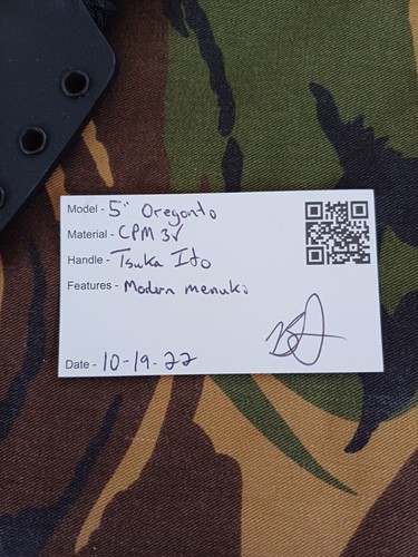 Brt Bladeworks Oregonto Knife, Cpm 3v, Brt Bladeworks, Tanto - Picture 3 of 8