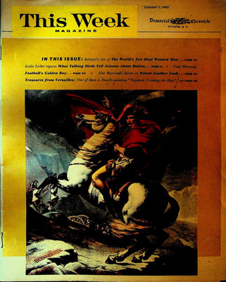 This Week Magazine October 7 1962 Paul Hornung Elsa Martinelli Barbara Harris
