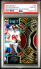 2024 PANINI SELECT PAYNE DURHAM dRAGON SCALE GOLD /10 PSA 10 GEM MINT BUCANEERS