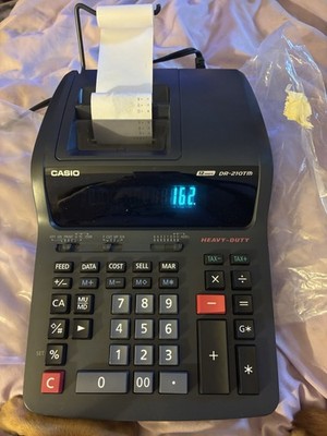 Casio DR-210TM Heavy Duty Printing Calculator w/Large Keys