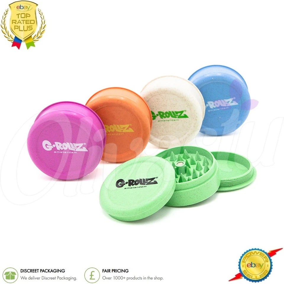 OLIVASTU G-Rollz Hemp Grinder – 3 Part Eco Herb & Tobacco Grinder - 60mm