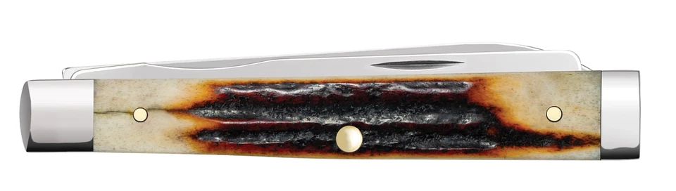 Case xx Knives Baby Doc Red Stag 9573 不锈钢口袋刀 — 第 3/4 张图片