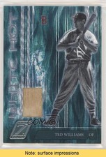 2005 Donruss Zenith White Hot Bats 4/50 Ted Williams #WH-7 HOF READ qa3