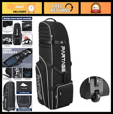 Golf Travel Bag with Wheels - Heavy Duty 900D Oxford Case for Airlines, Durable