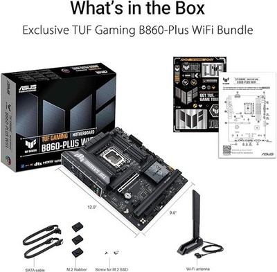 ASUS TUF GAMING B860-PLUS WIFI Mainboard Sockel Intel LGA 1851 256GB