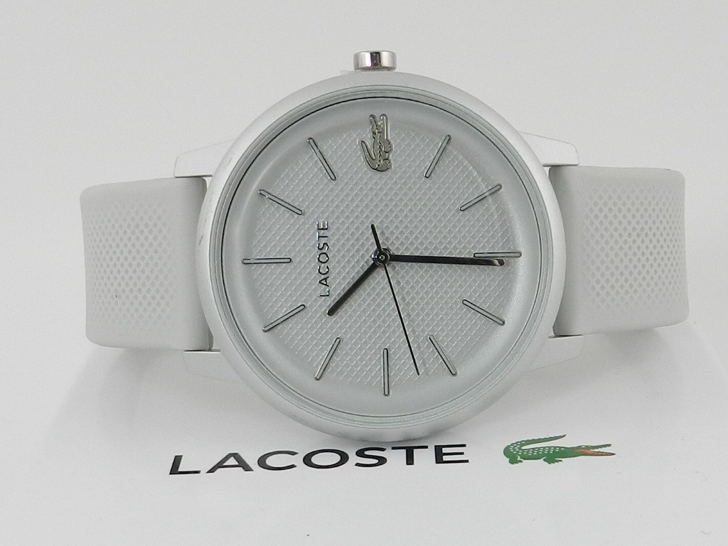 Lacoste Men's X Polaroid White Silicone Strap Watch 42mm Ne