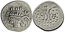 KELTEN Tetradrachme - imitation Thasos RARE Donaukelten EF / EF