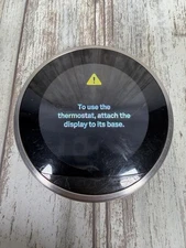 Google Nest Learning Thermostat Smart Wi-Fi Stainless Steel  FOR PARTS
