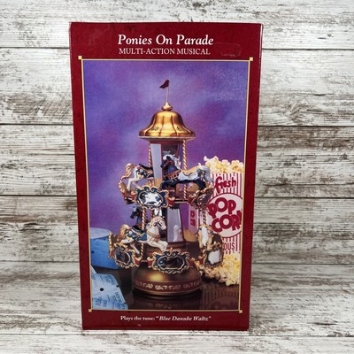 Enesco Ponies On Parade (1996) Multi-Action Musical Carousel (NEW/NIB)