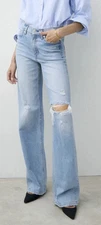 NEW AYR The Secret Sauce Wide Leg Denim Jeans Heirloom 28R