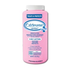 Caldesene Medicated Protecting Body Powder with 5 Ounce Pack of 1 , White