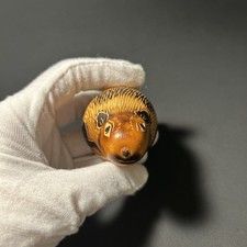 Hand-Carved Gourd Guinea Pig Figurine Handmade and Signed by a Peruvian Artisa