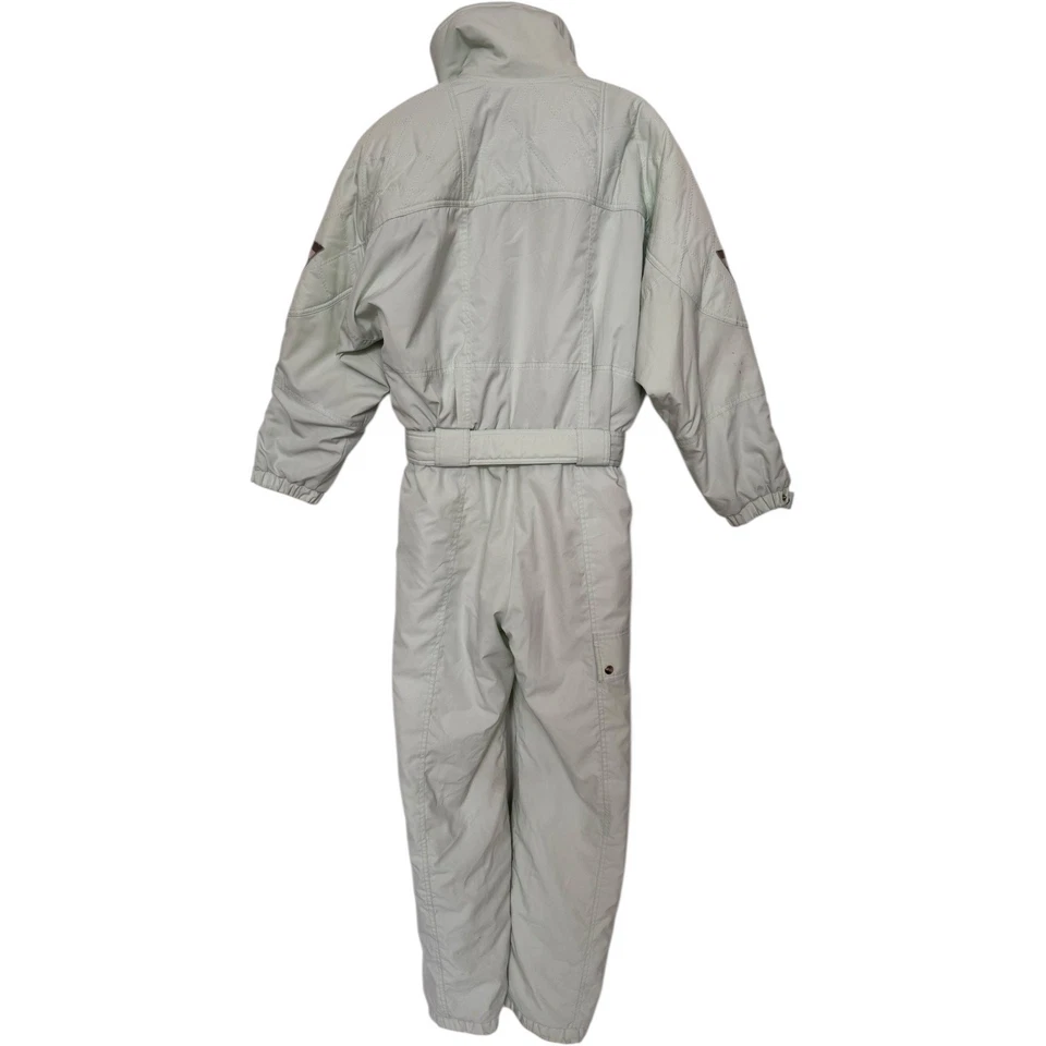 Винтажный голова новом зеленый цельный лыж костюм подпоясанный женщины S/M 80-х 90-х - Изображение 4 из 4