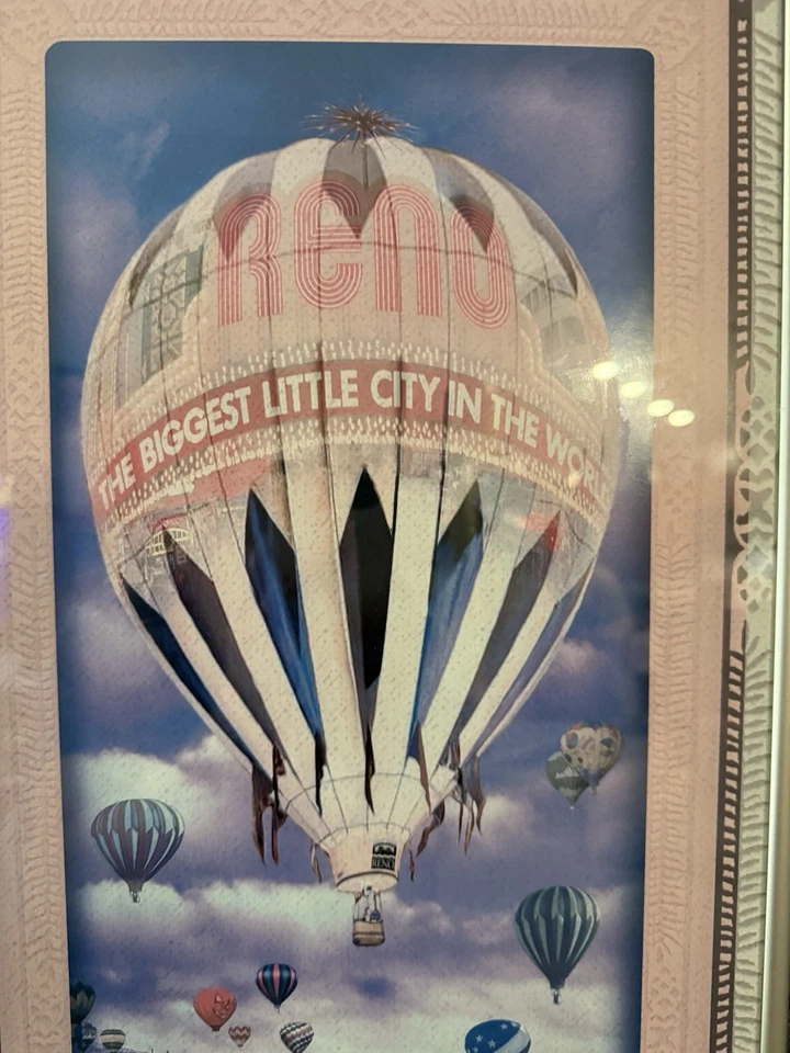 The Great Reno Balloon Race Artist Signed Aluminum Frame 26”X 11” - Image 4 of 4