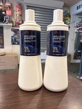 LOT OF 2 Wella Welloxon Perfect Creme Developer 9% 30 Volume 33.8 oz
