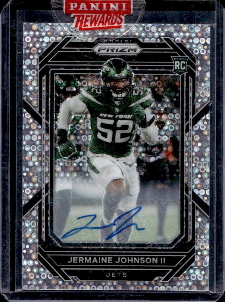 Jermaine Johnson II Panini Prizm #375 Autograph No Huddle
