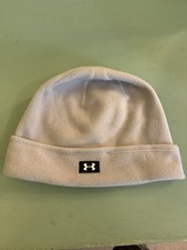 Under Armour Fleece Beanie Hat Womens One Size Stretch Logo